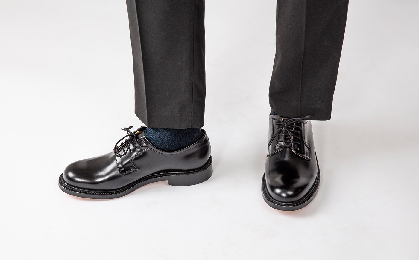 Silver discount derby shoes
