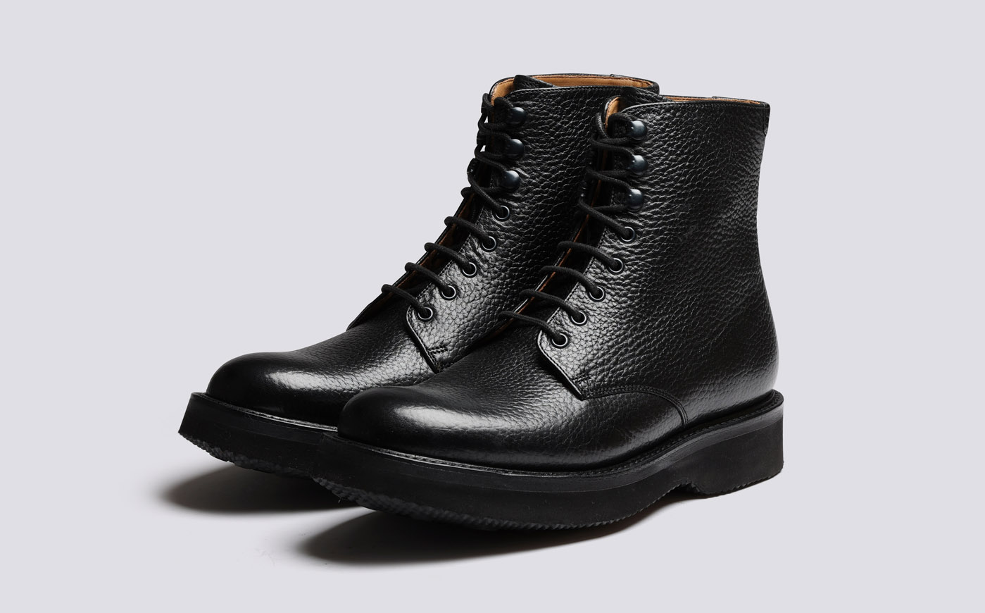 Hadley | Mens Boots in Black Grain 