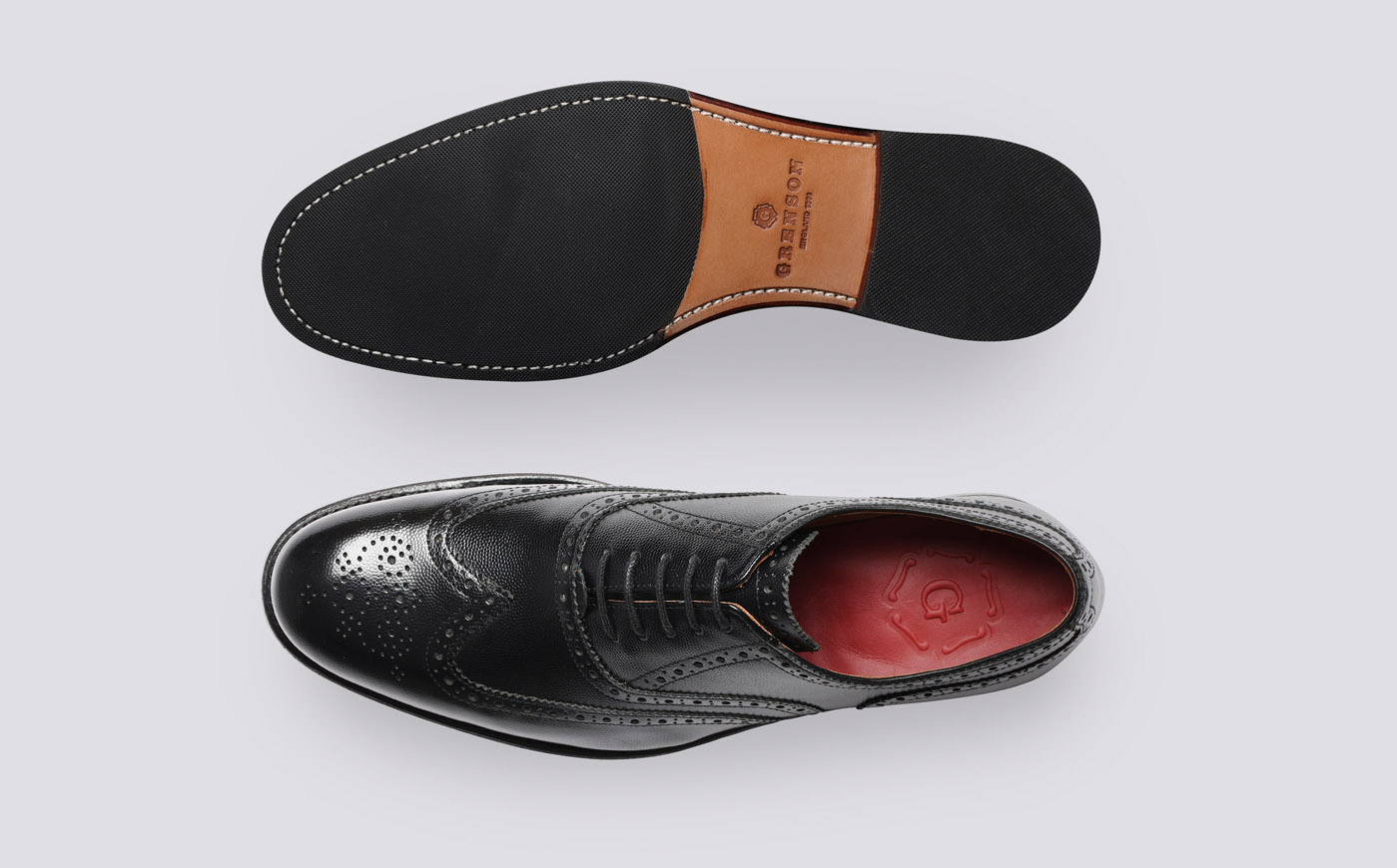 Dylan | Mens Brogues in Black with 