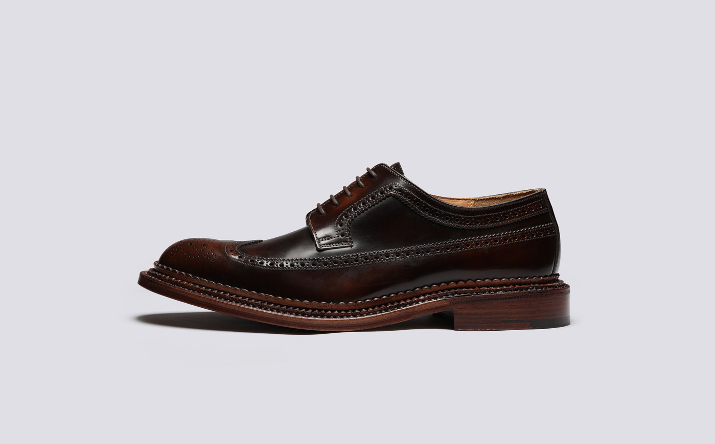 Grenson triple welt mahogany sale