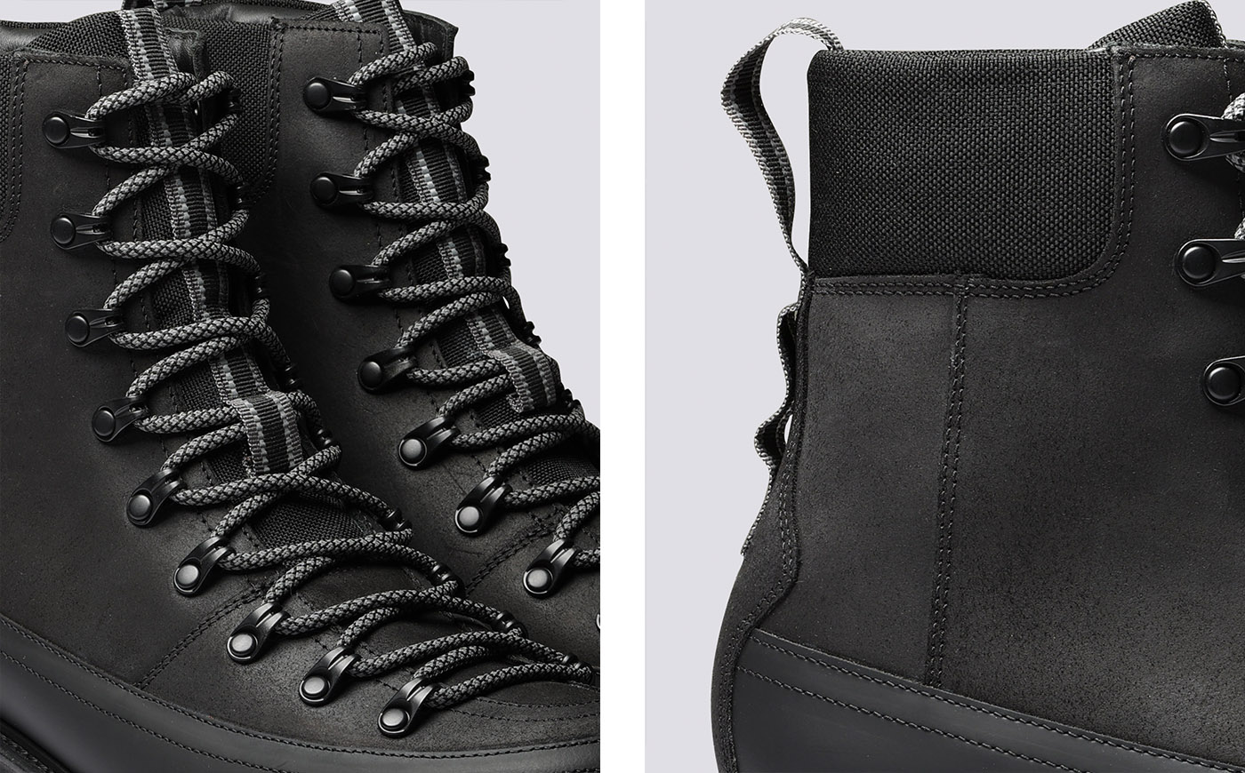 Grenson black nanette hiker boots on sale