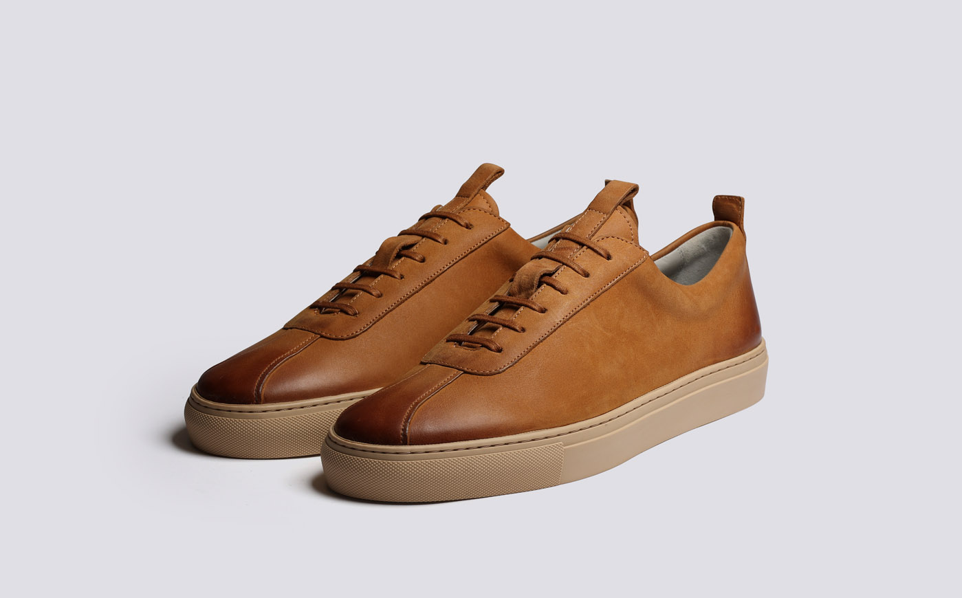 Sneaker 1 Mens Sneakers in Ginger Burnished Nubuck Grenson