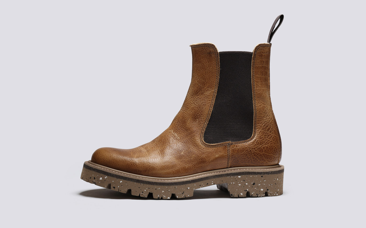 Milly Womens Chelsea Boots in Olive Tanned Leather Grenson