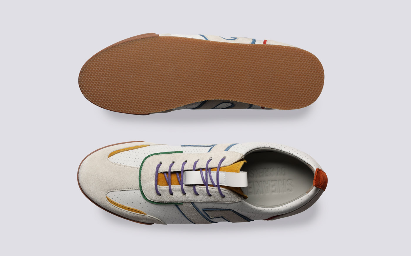 Grenson white trainers cheap