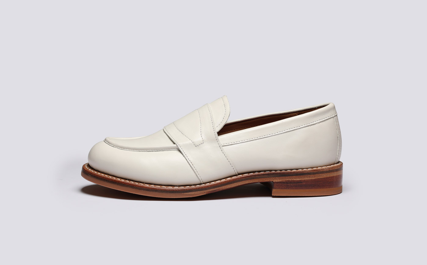Mens white penny loafers hotsell