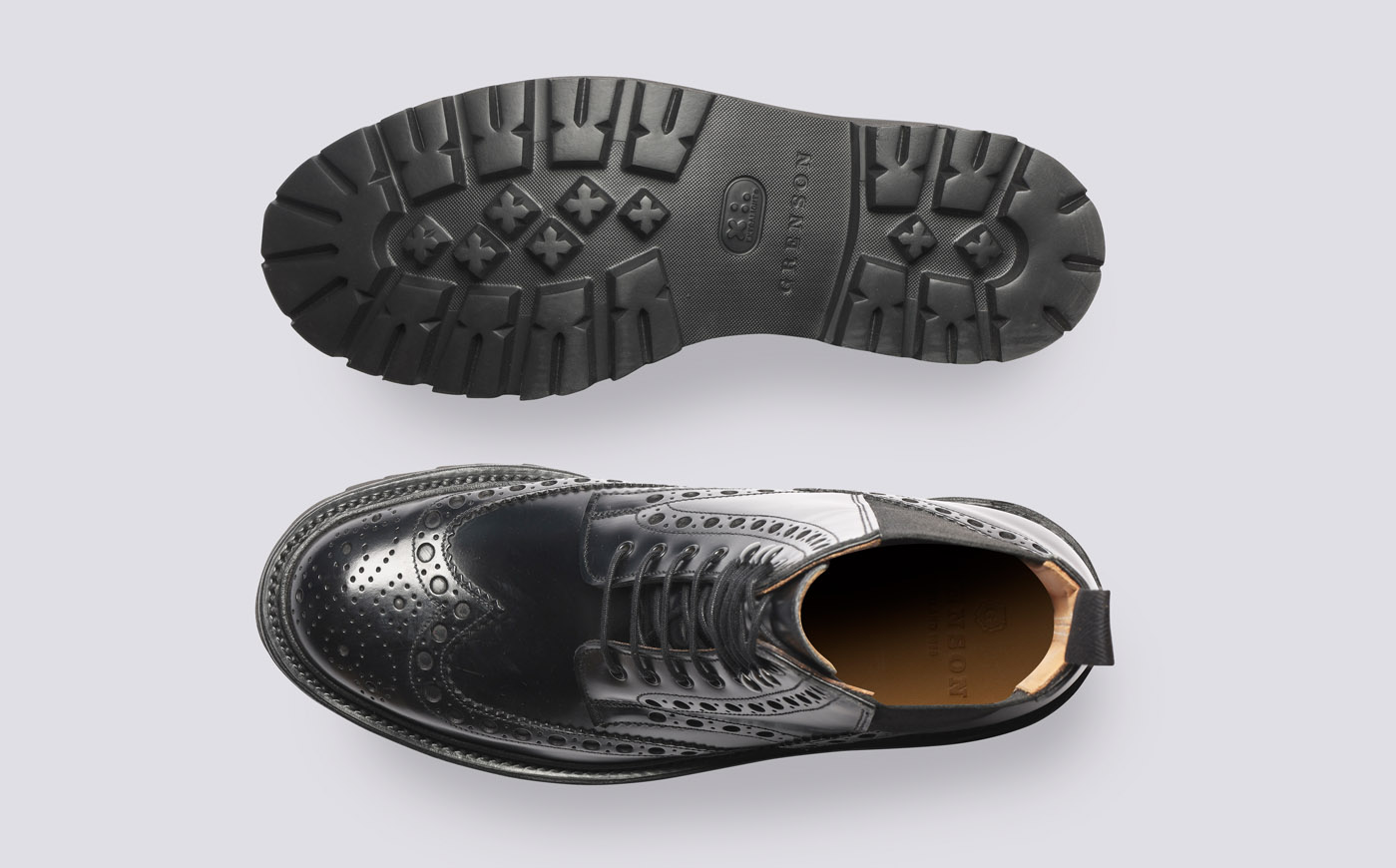 Grenson fred v black sales