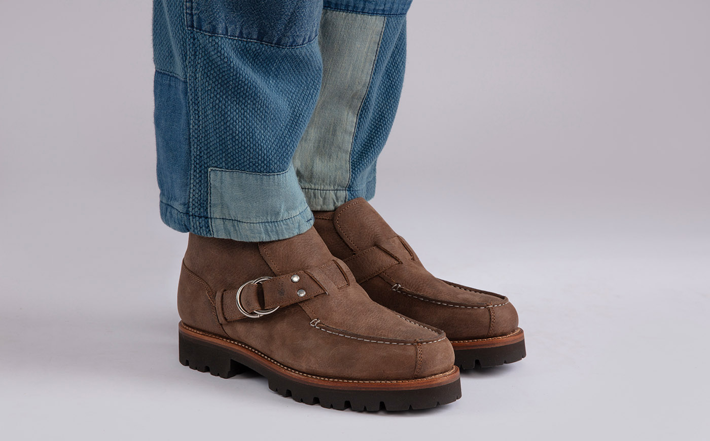 Ramsey Mens Boots in Brown Nubuck Grain Grenson