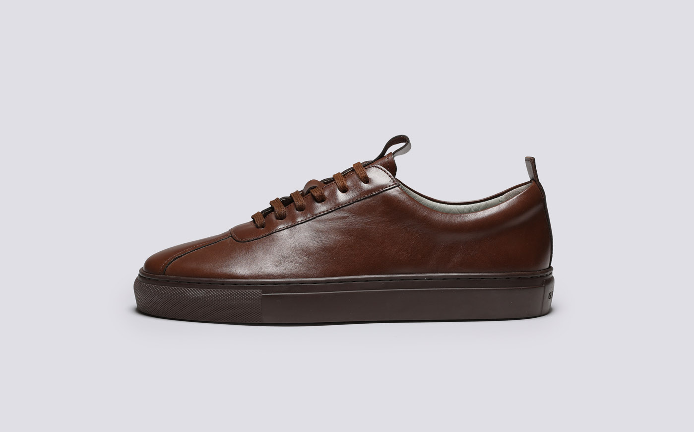 Sneaker 1 Womens Sneakers in Brown Antique Leather Grenson