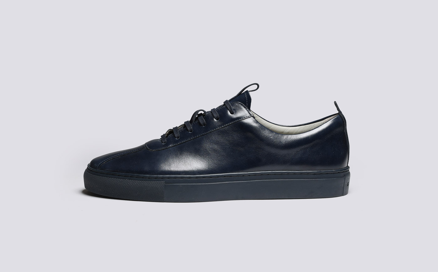 Sneaker 1 Mens Sneakers in Navy Antique Leather Grenson