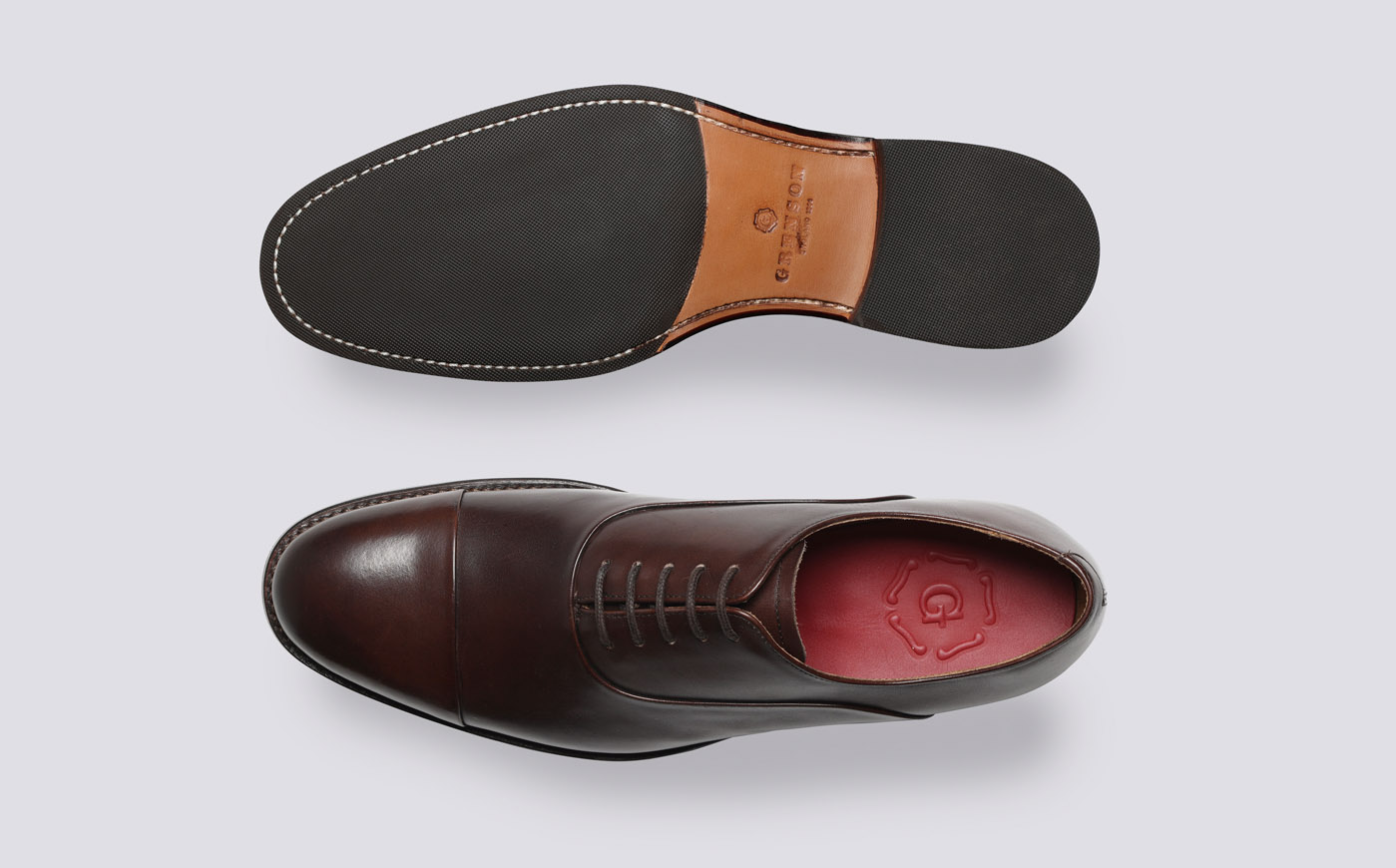 靴 60s Grenson Brown Plain Toe Blucher Dress Shoe Plain Toe Blucher Brown Antique – Ace Marks