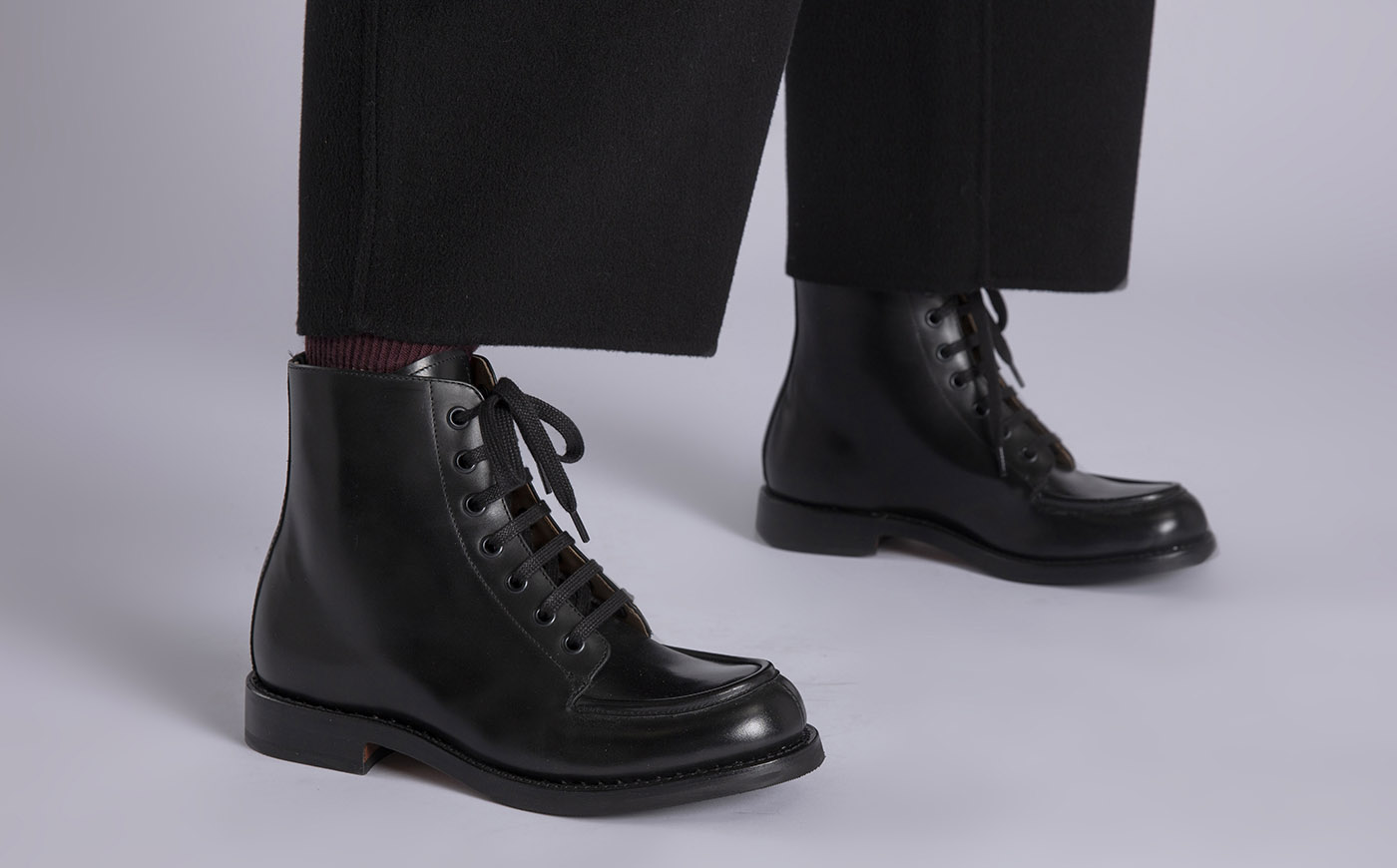 Corrine patent leather bootie discount
