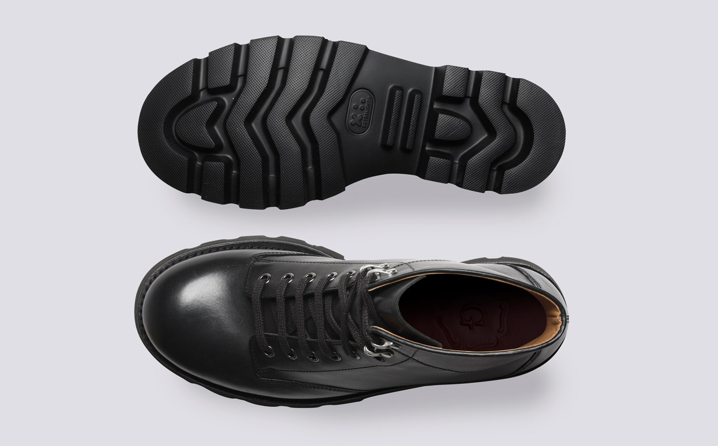 Emmett Mens Boots in Black Leather Grenson