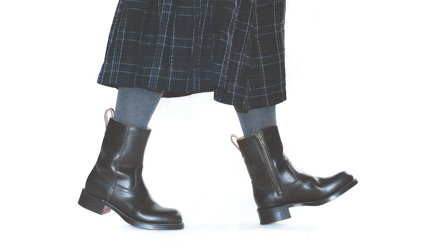 YMC x Grenson | Womens Zip Boots in Black Chromexcel | Grenson