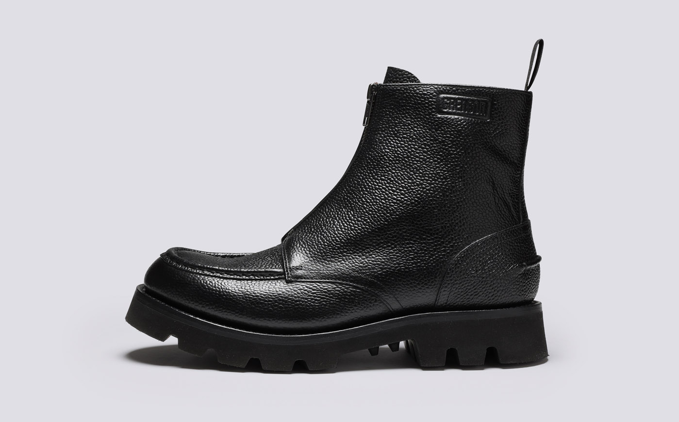 Jed | Mens Boots in Black Country Grain Leather | Grenson