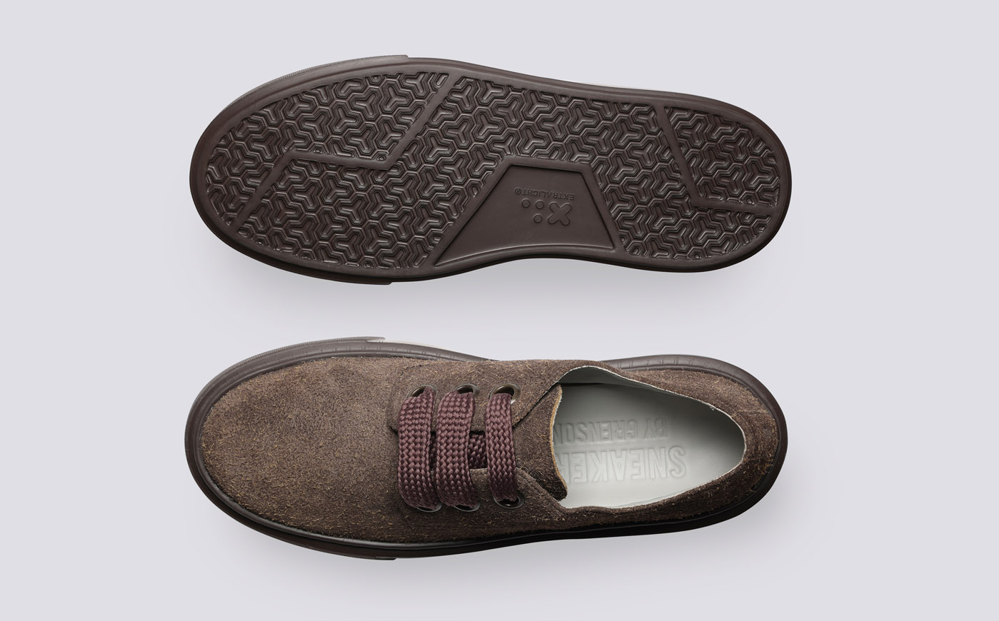 人気を誇る Sneaker 84 | Womens Derby Sneakers in Brown Suede | Grenson テント・タープ
