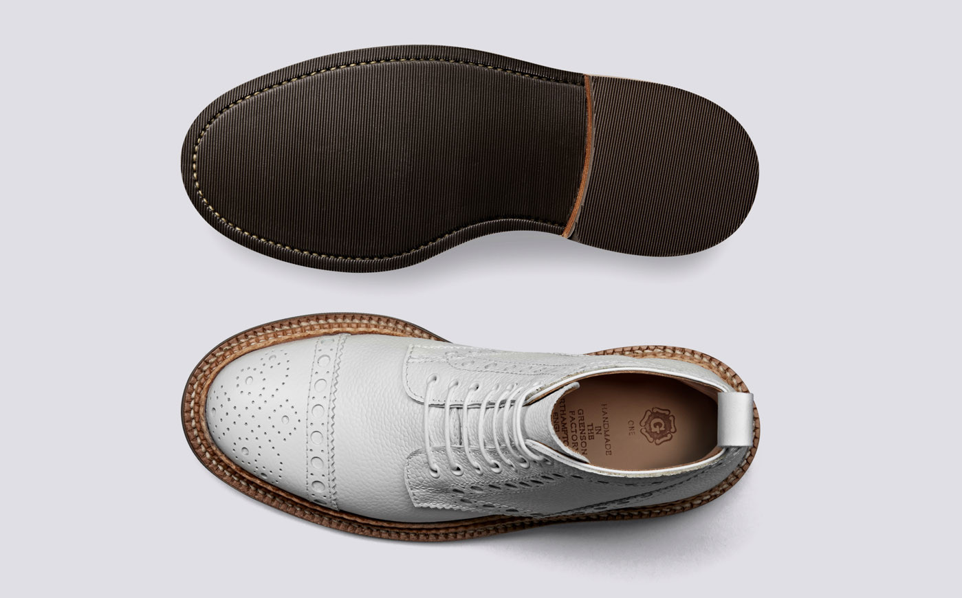 Frances | Womens Boots in White with 